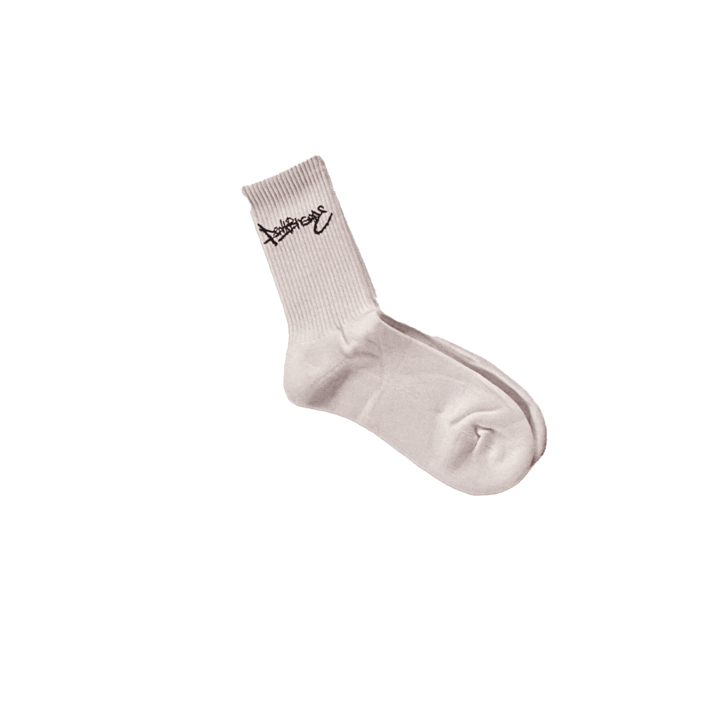 Script Sock (White)